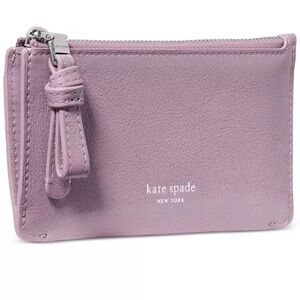 ♠️ Kate Spade Loop Zip Credit Card Case, Market Purple, pink, blush fixed$